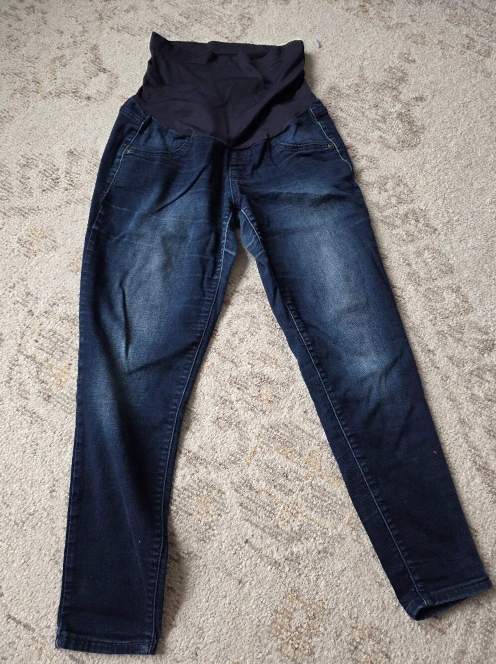 a:glow Women’s Dark Blue Skinny Maternity Jeans